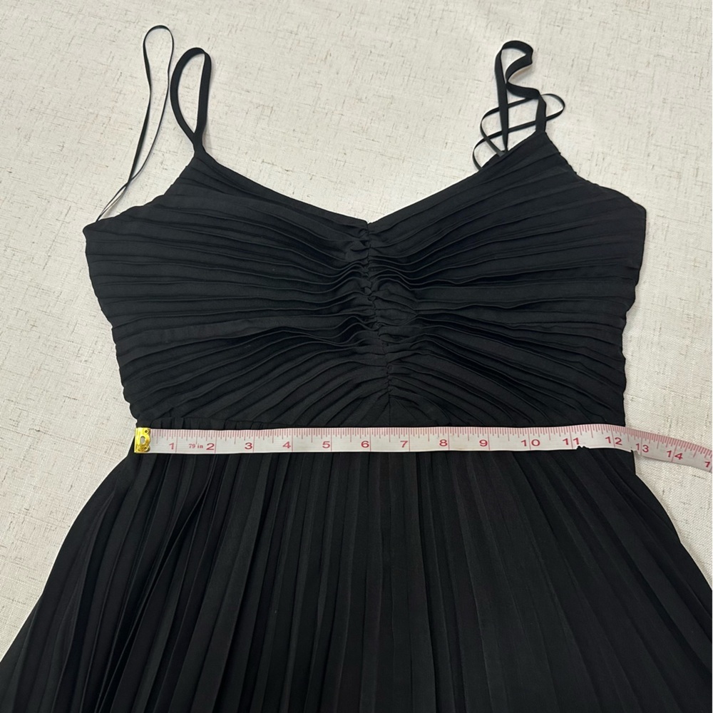 Express Black Ruched Mini Dress - Picture 8 of 14